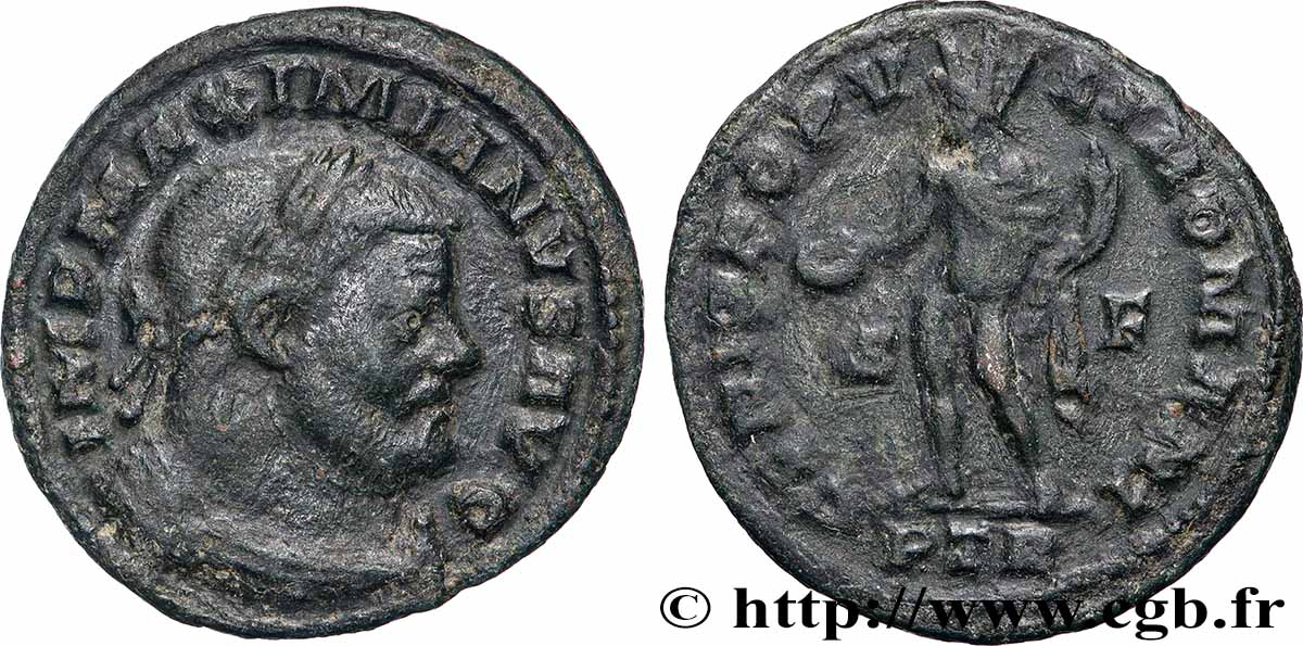 MAXIMIEN HERCULE Follis ou nummus TTB