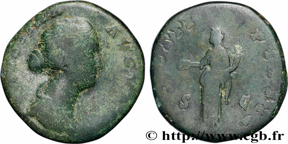 FAUSTINE JEUNE Sesterce TB
