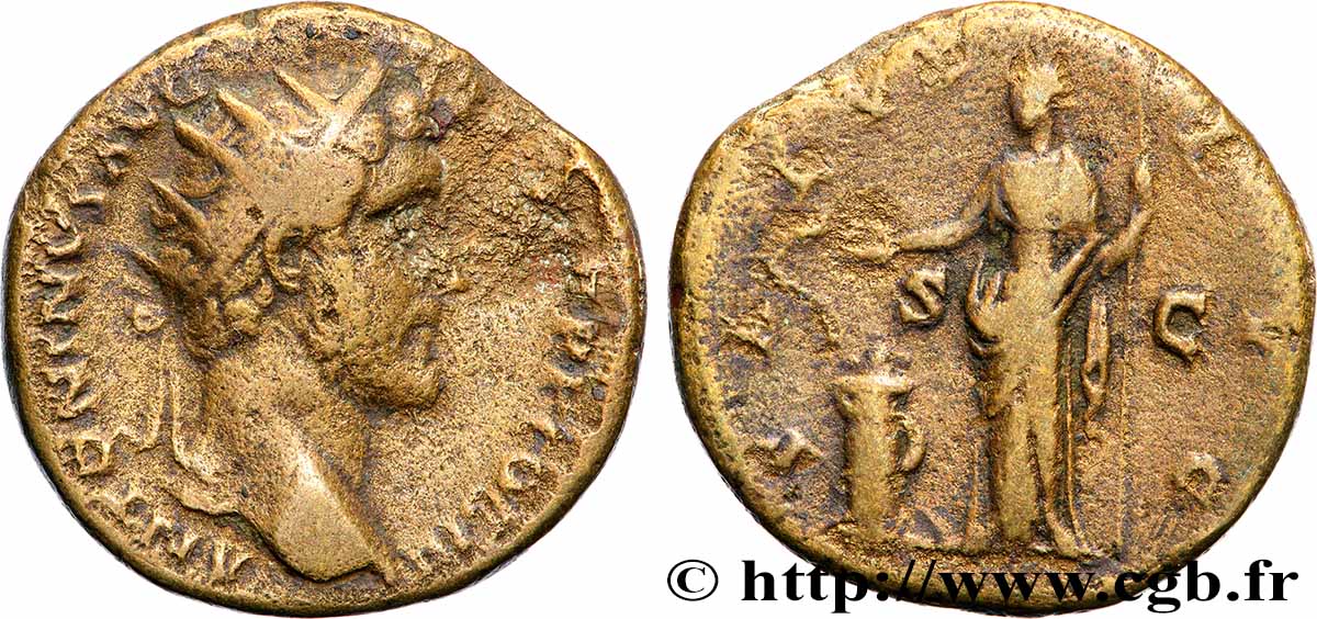 ANTONINUS PIUS Dupondius VF