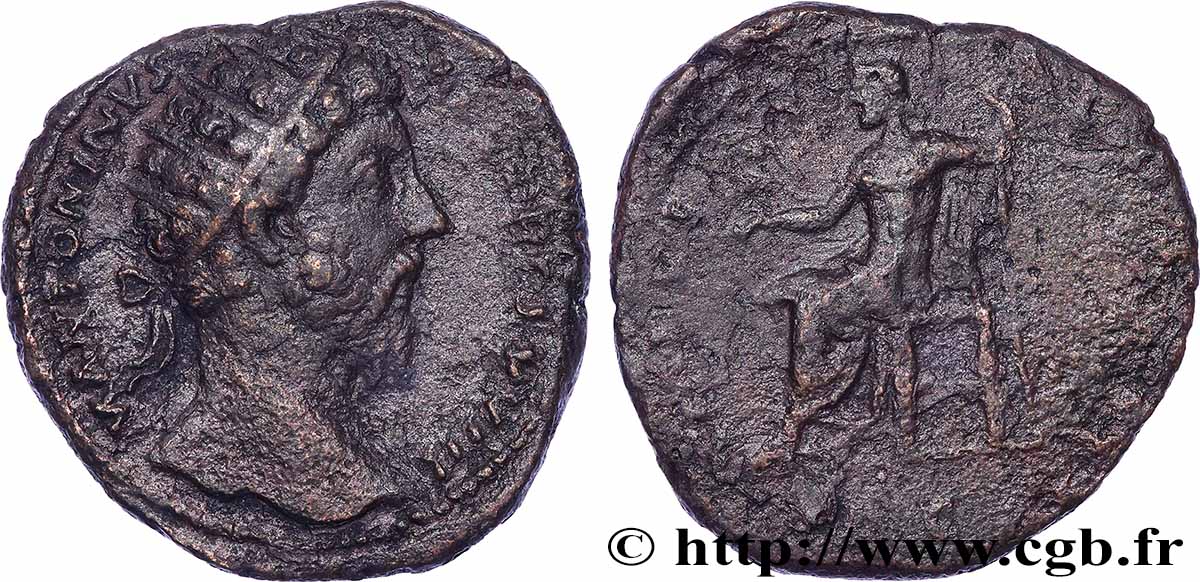 MARCUS AURELIUS Dupondius VF/VF