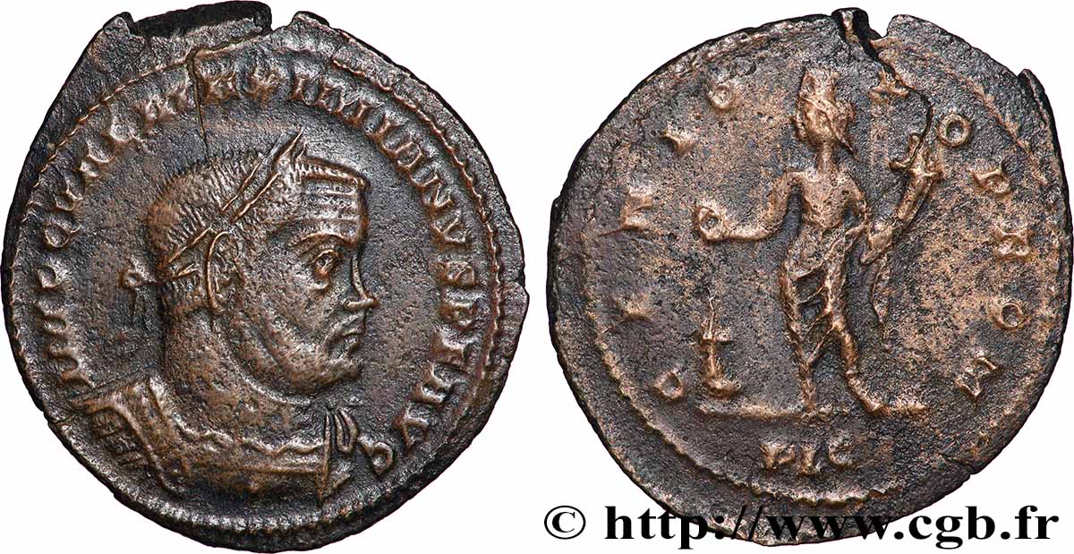 MAXIMIAN HERCULIUS Follis ou nummus SS/fSS