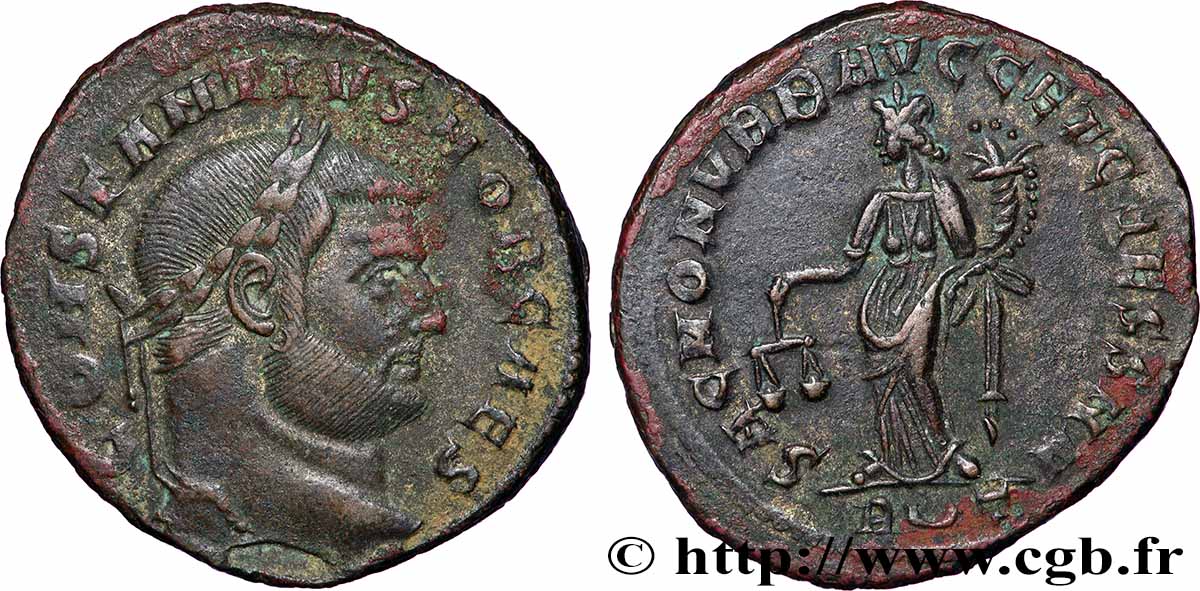 CONSTANTIUS I Follis ou nummus XF