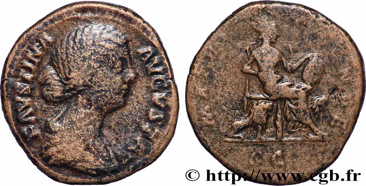 FAUSTINA MINOR Sesterce fSS