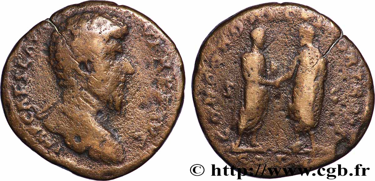 LUCIUS VERUS Sesterce VF
