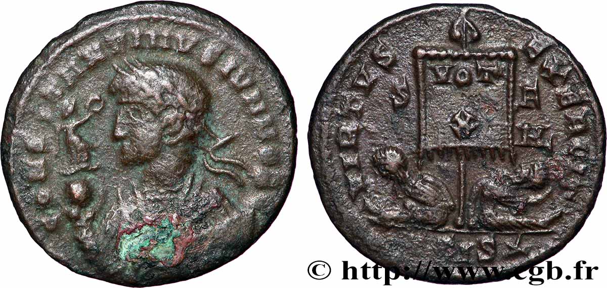 CONSTANTIN II Centenionalis ou nummus TB+/TTB