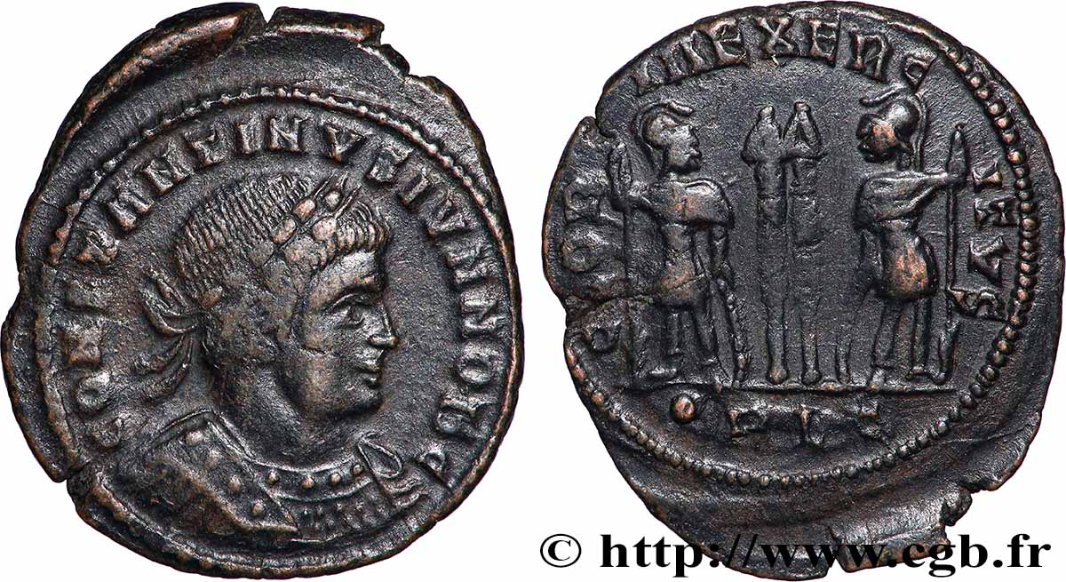 CONSTANTINE II Centenionalis ou nummus XF