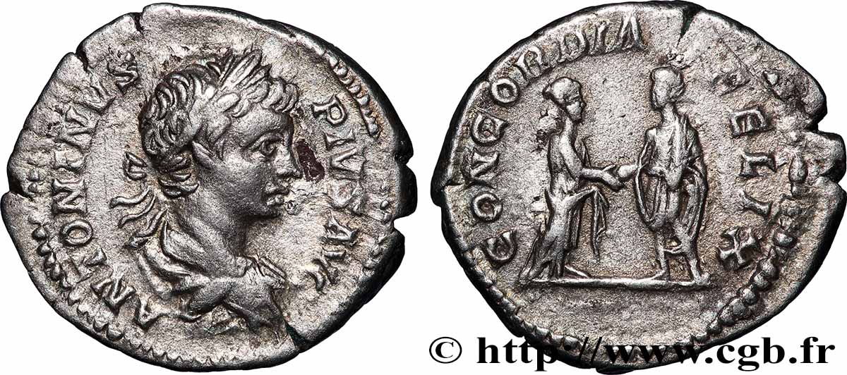 CARACALLA Denier AU/XF