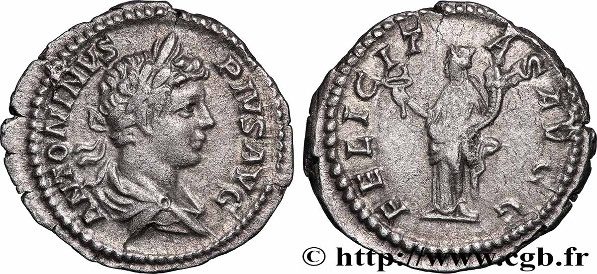 CARACALLA Denier AU/XF