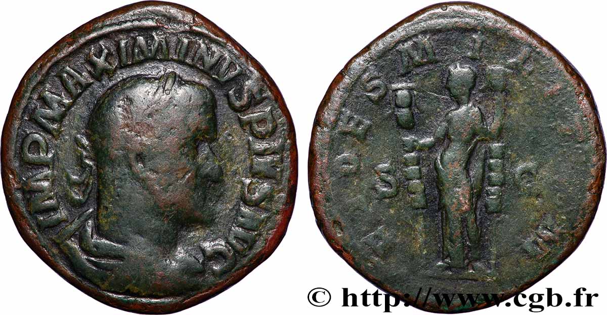 MAXIMINUS I Sesterce VF