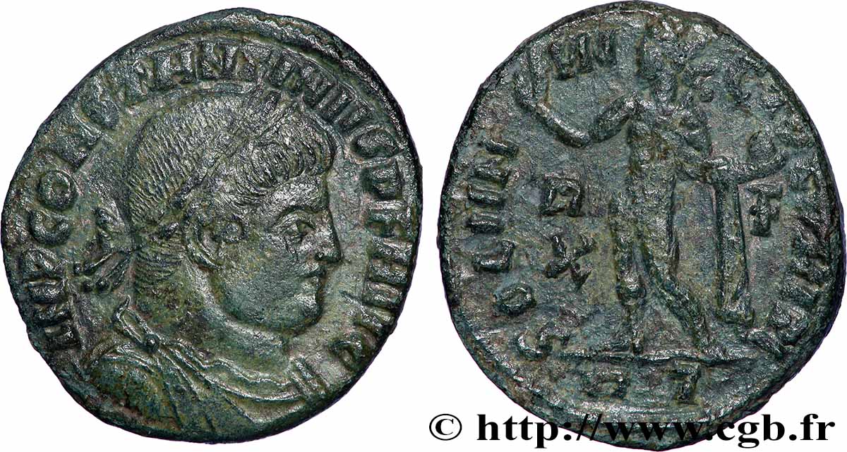 CONSTANTINUS I DER GROßE Follis ou nummus fVZ