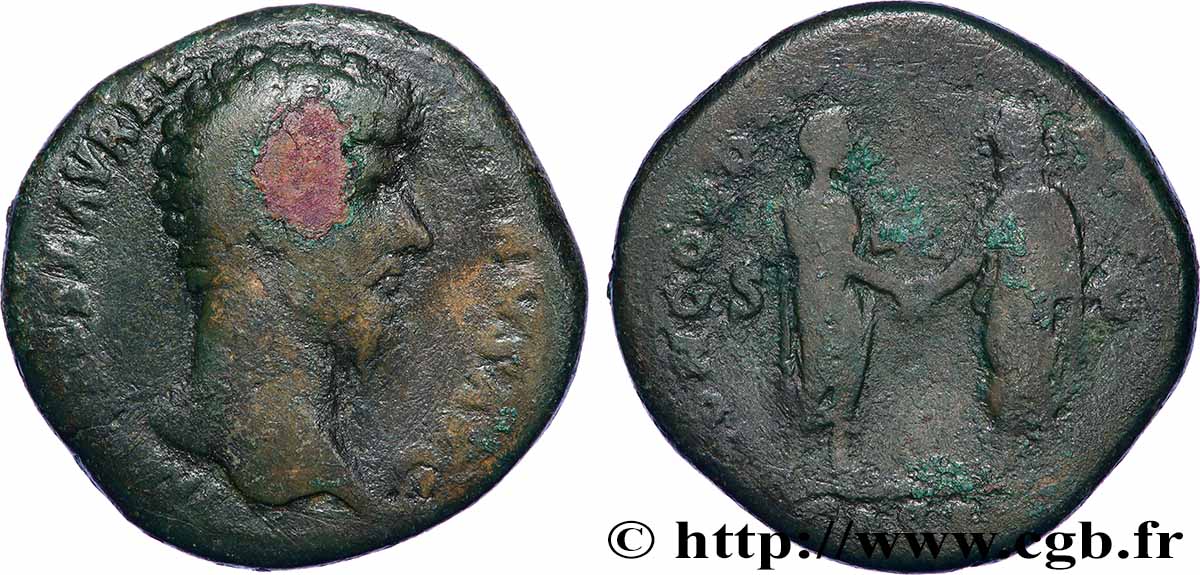 LUCIUS VERUS Sesterce fSS/S