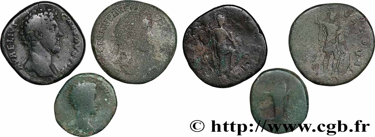 LOTS Lots de 3 monnaies lot