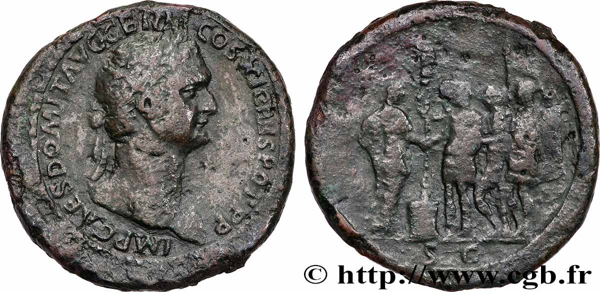 DOMITIANUS Sesterce SS/fSS