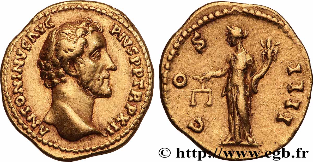 DIVUS ANTONINUS PIUS Aureus AU