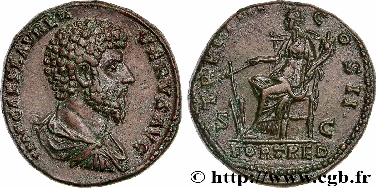 LUCIUS VERUS Sesterce VZ
