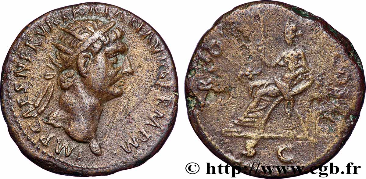 TRAJANUS Dupondius XF/VF
