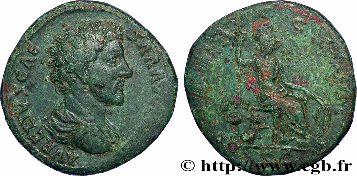 MARCUS AURELIUS Sesterce XF/VF