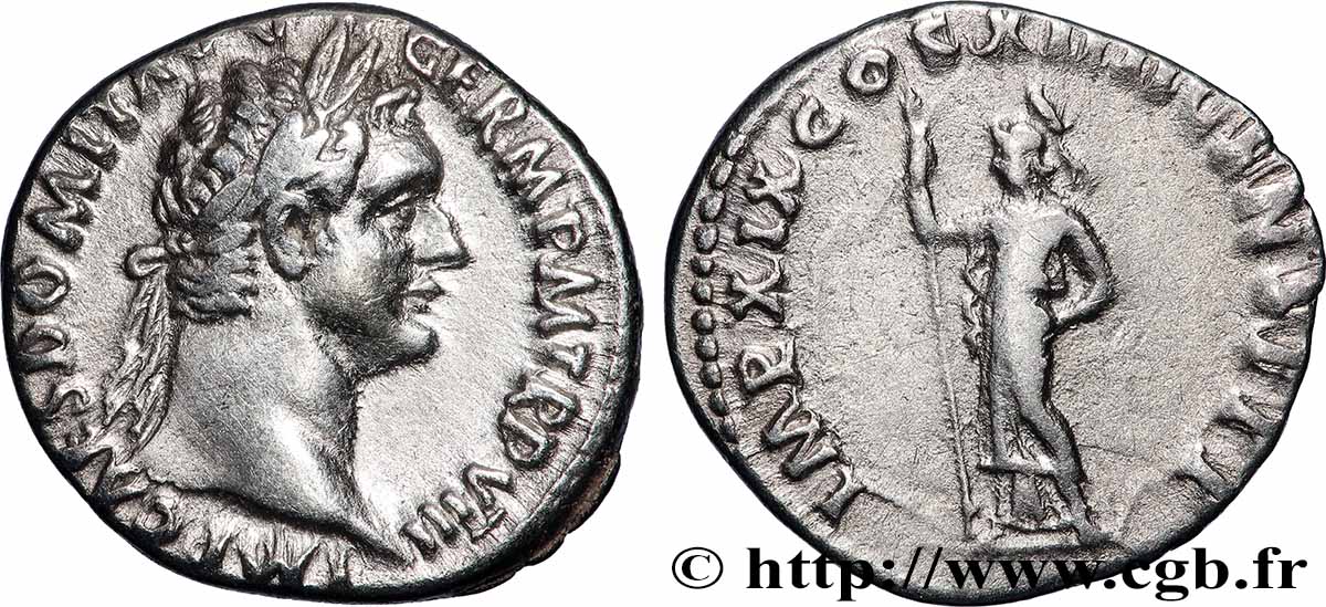 DOMITIANUS Denier AU/XF