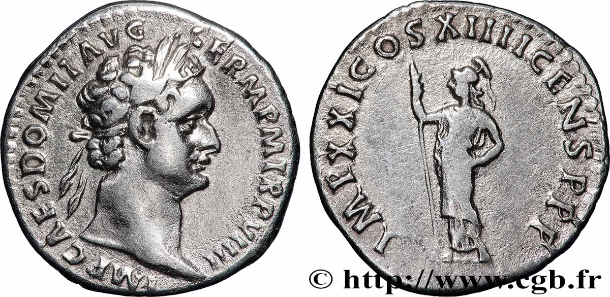 DOMITIANUS Denier AU/XF