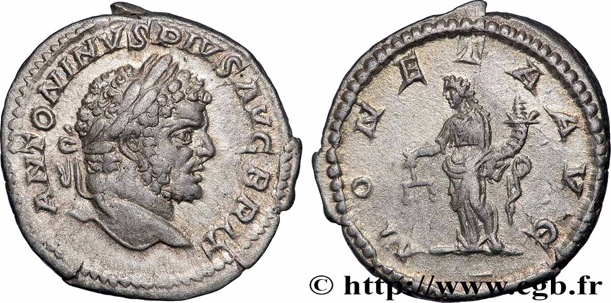 CARACALLA Denier AU