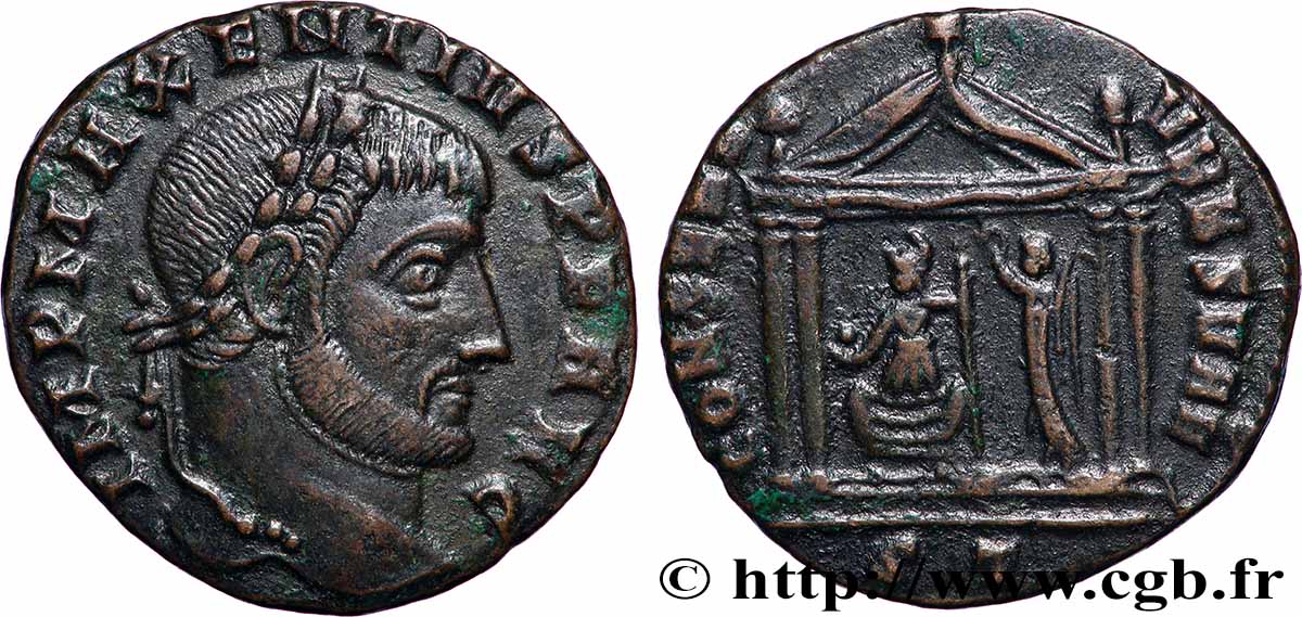 MAXENTIUS Follis ou nummus AU/XF