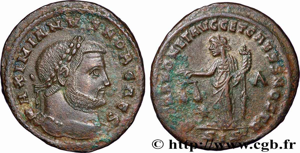 GALERIUS Follis ou nummus AU