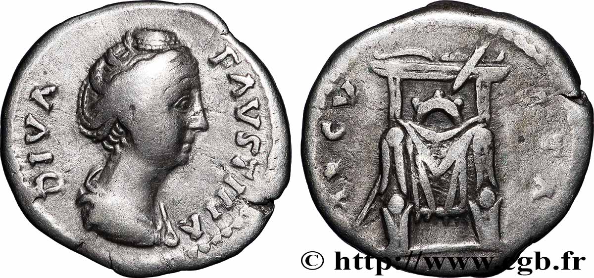 FAUSTINA MAJOR Denier XF