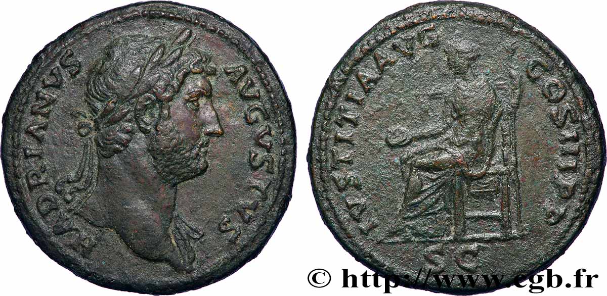 HADRIANUS Sesterce fVZ/SS
