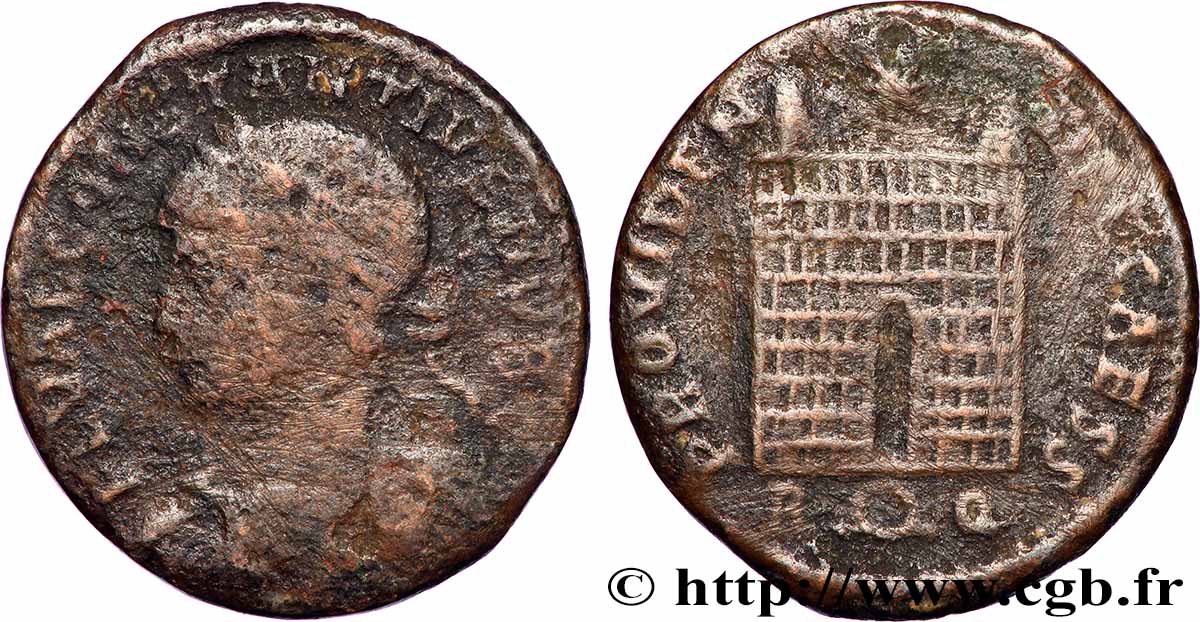 CONSTANCE II Centenionalis ou nummus TB/TB+