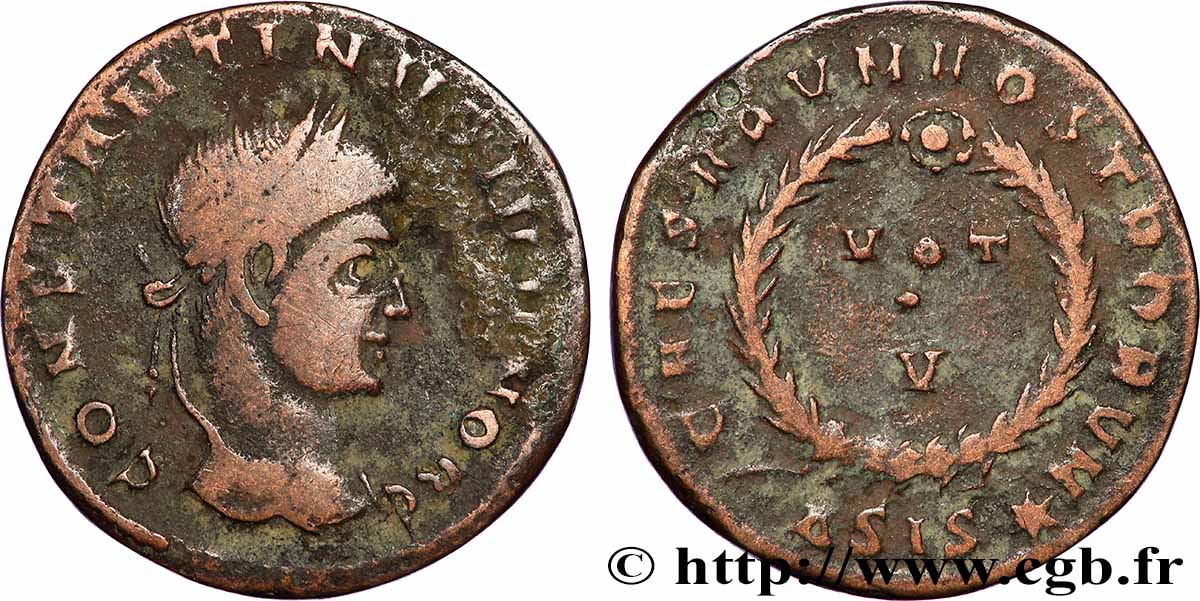 CONSTANTIN II Centenionalis ou nummus TB+