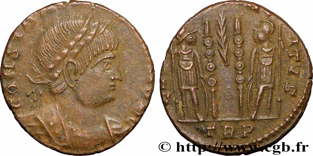 CONSTANTIN II Centenionalis ou nummus TTB+
