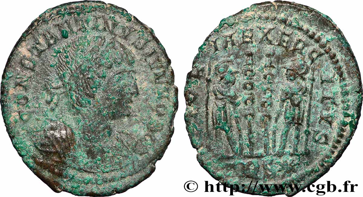 CONSTANTIN II Centenionalis ou nummus TTB