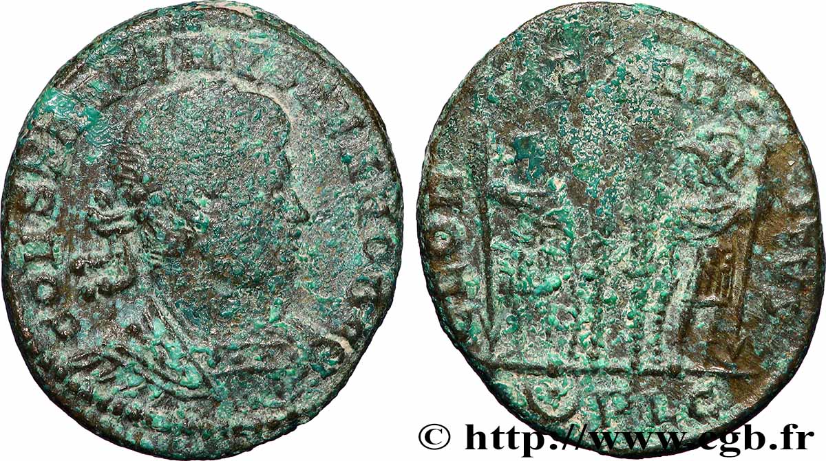 CONSTANTIN II Centenionalis ou nummus TTB