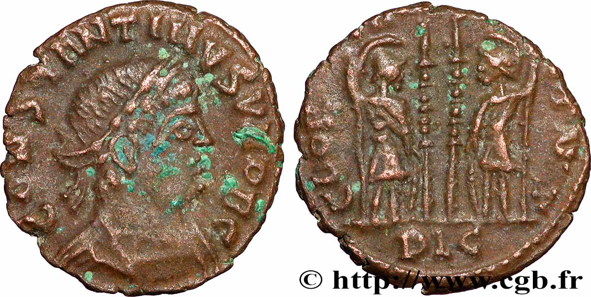 CONSTANTIN II Centenionalis ou nummus TTB+