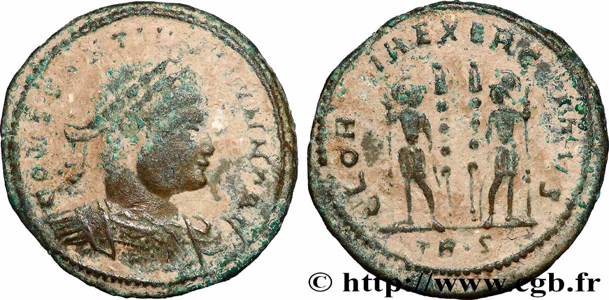 CONSTANTIN II Centenionalis ou nummus TB+/TTB