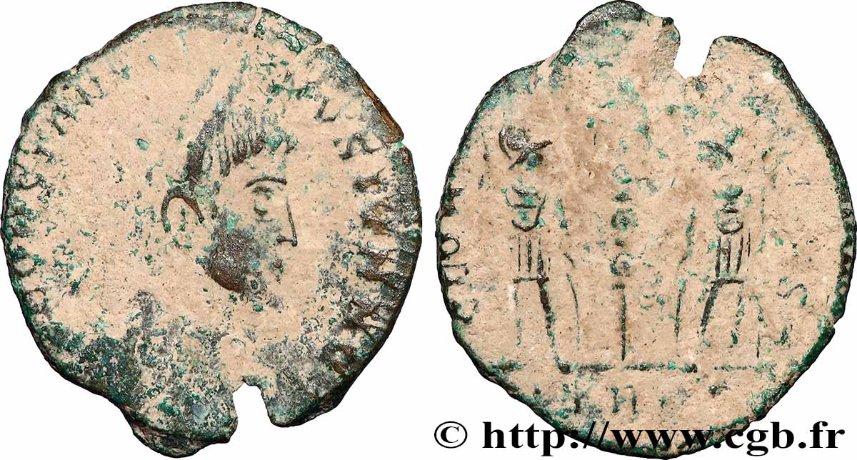 CONSTANTIN II Centenionalis ou nummus TB+