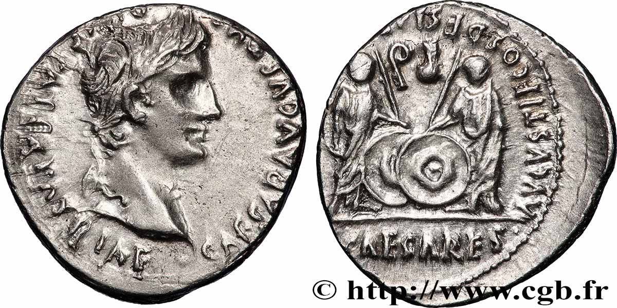 AUGUSTUS, CAIUS and LUCIUS Denier AU
