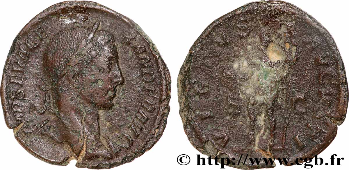 SEVERUS ALEXANDER Sesterce VF