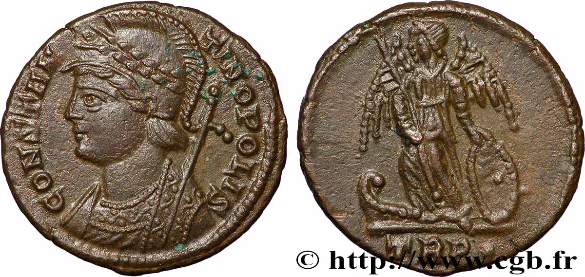 CONSTANTINOPOLI Centenionalis ou nummus SPL