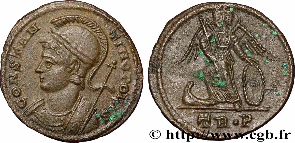 CONSTANTINOPLE Centenionalis ou nummus TTB+