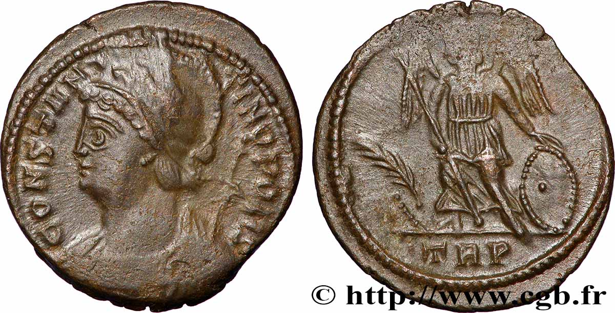 CONSTANTINOPEL Centenionalis ou nummus fVZ
