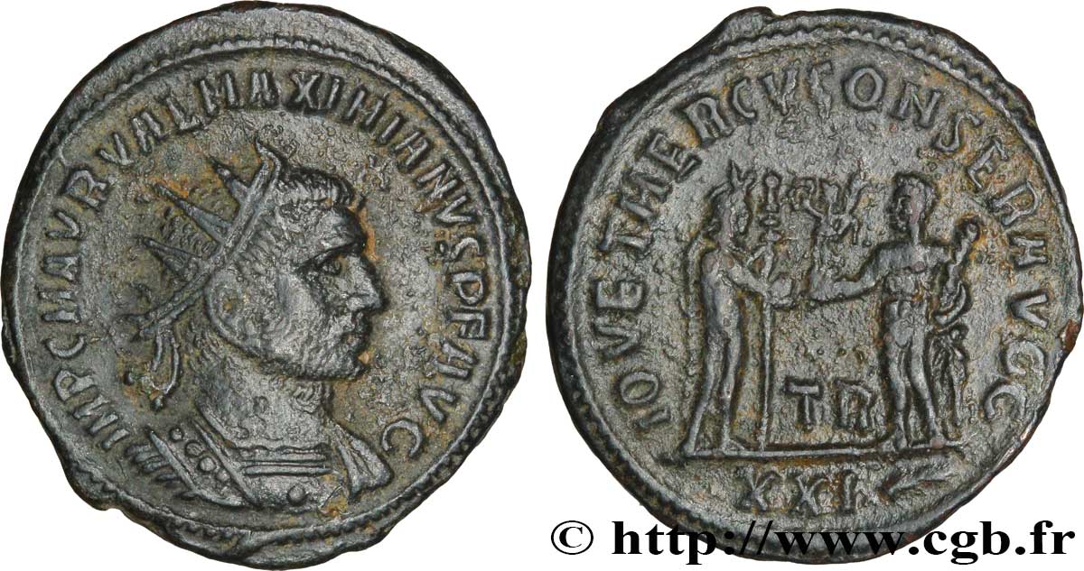 MAXIMIANUS HERCULIUS Aurelianus XF
