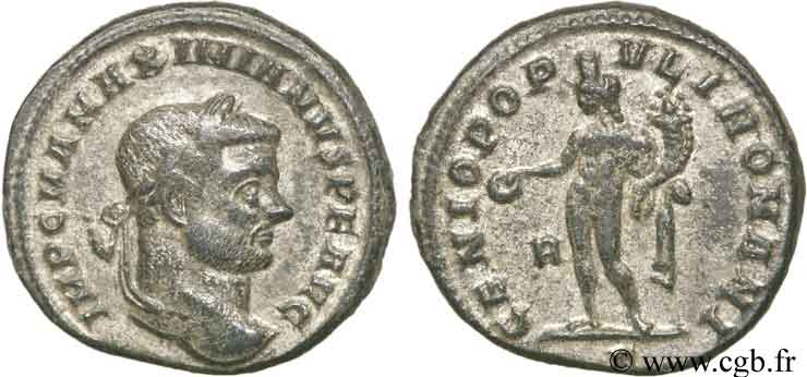 MAXIMIEN HERCULE Follis ou nummus SUP/TTB+