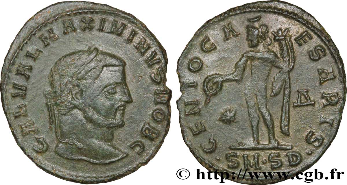 MAXIMINUS II DAIA Follis ou nummus AU