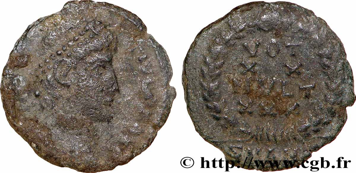 CONSTANCE II Centenionalis ou nummus TB+