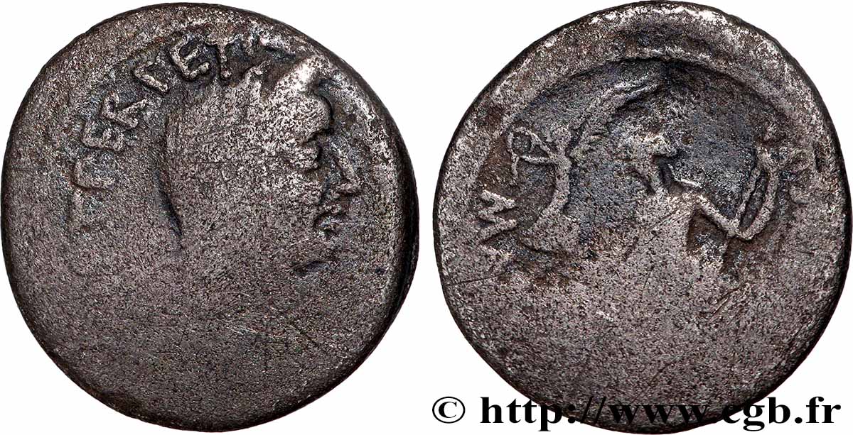 JULIUS CAESAR Denier VF