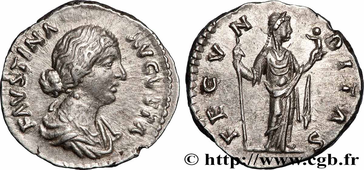 FAUSTINA MINOR Denier fVZ