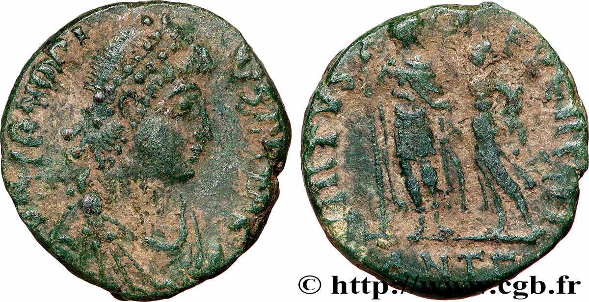 HONORIUS Nummus VF