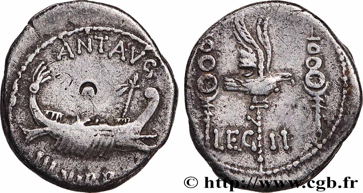 MARCUS ANTONIUS Denier XF
