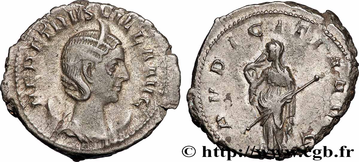 HERENNIA ETRUSCILLA Antoninien XF/AU